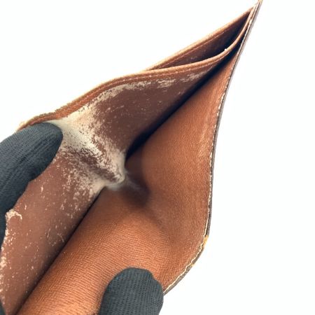  LOUIS VUITTON ルイヴィトン モノグラム ポルトフォイユ マルコ 二つ折り短財布  M61669 ブラウン 現状渡し ジャンク品