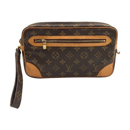  LOUIS VUITTON ルイヴィトン モノグラム マルリードラゴンヌ  セカンドバッグ  M51825 ブラウン 現状渡し ジャンク品