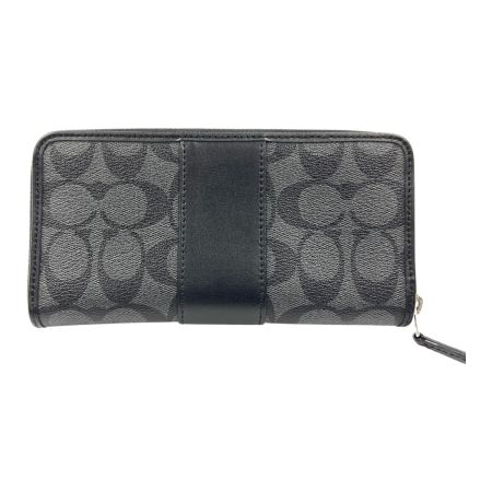  COACH コーチ シグネチャー ラウンドファスナー 長財布 F54630 ブラック