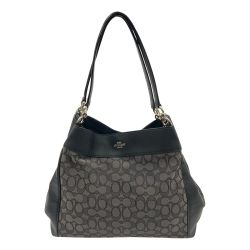 〇〇 COACH コーチ シグネチャー キャンバス トートバッグ  F27579 ブラック Cランク