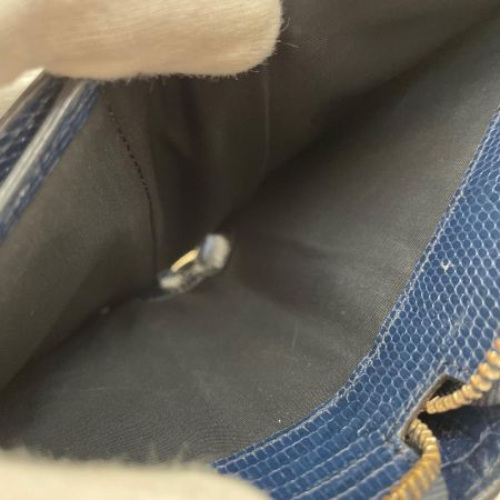 Paul Smith ポールスミス メンズ ラウンドジップ クロコ型押し 二つ折り財布 ブルー
