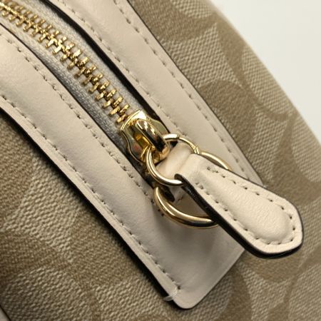  COACH コーチ シグネチャー 2WAY ハンドバッグ ショルダーバッグ ミニボストンバッグ F32203 ベージュ