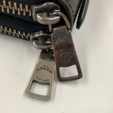  COACH コーチ シグネチャー ダブルジップ トラベル オーガナイザー ラウンドファスナー 長財布 ロングウォレット  F66562 ブラウン