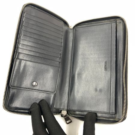  COACH コーチ シグネチャー ダブルジップ トラベル オーガナイザー ラウンドファスナー 長財布 ロングウォレット  F66562 ブラウン