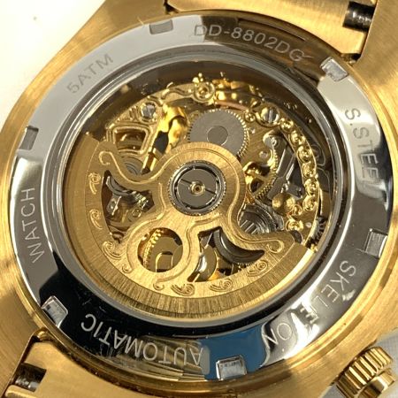  Daniel&Douglas 自動巻 腕時計  オートマチック DD-8802DG ゴールド x ブルー