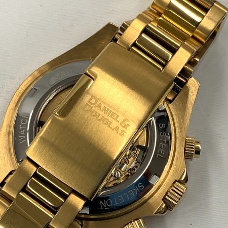  Daniel&Douglas 自動巻 腕時計  オートマチック DD-8802DG ゴールド x ブルー