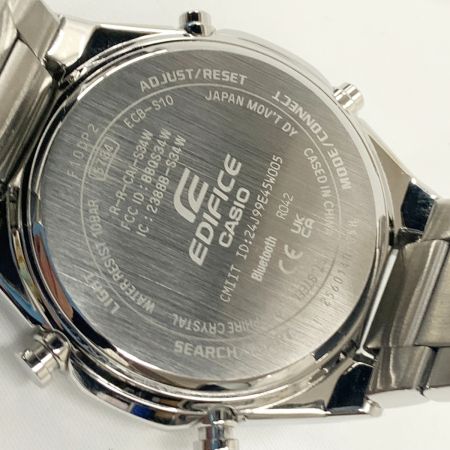  CASIO カシオ エディフィス Bluetooth スマートフォンリンク 腕時計 ECB-S10YD-2AJF ブルー x シルバー