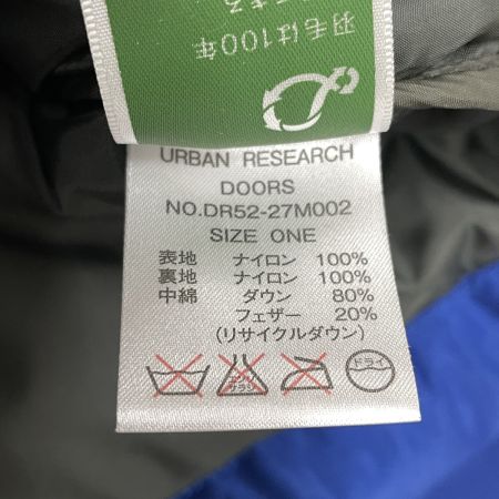  Urban Research アーバンリサーチ レディース ダウンジャケット NANGA×URBAN RESEARCH DOORS サイズF DR52-27M002 ブルー