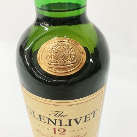  GLENLIVET グレンリベット Pure Single Malt 12年 750ml 40%  オールドボトル 未開栓