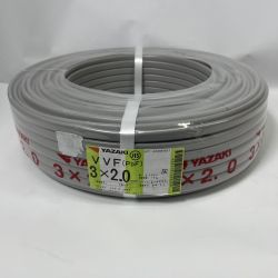 〇〇 YAZAKI 電材 VVFケーブル PbF 未開封品 2024年11月製造 3芯 2.0mm×100m Nランク