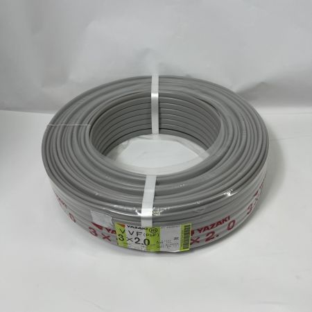  YAZAKI 電材 VVFケーブル PbF 未開封品 2024年11月製造 3芯 2.0mm×100m
