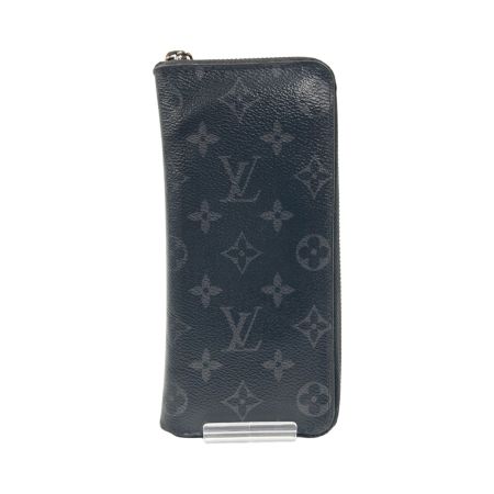  LOUIS VUITTON ルイヴィトン モノグラム エクリプス ジッピーウォレット ヴェルティカル ラウンドファスナー長財布 M62295 ブラック