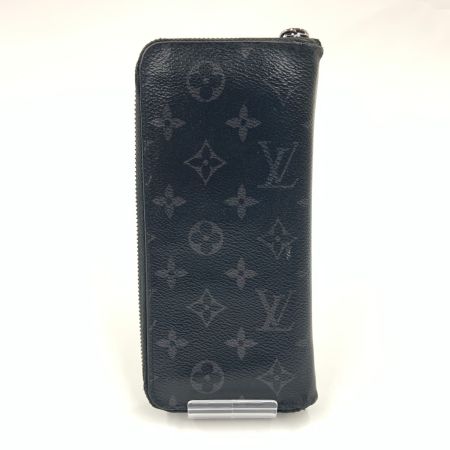  LOUIS VUITTON ルイヴィトン モノグラム エクリプス ジッピーウォレット ヴェルティカル ラウンドファスナー長財布 M62295 ブラック