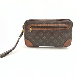 〇〇 LOUIS VUITTON ルイヴィトン モノグラム マルリードラゴンヌ セカンドバッグ M51825 ブラウン 現状渡し ジャンク品 Dランク