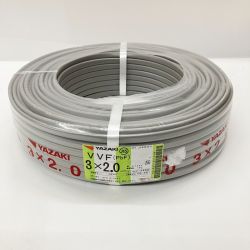 〇〇 YAZAKI ヤザキ 電材 VVFケーブル 3芯 3× 2.0 PbF 100m 未開封品 Nランク