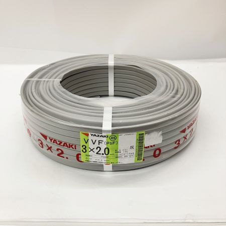  YAZAKI 電材 VVFケーブル 3芯 3× 2.0 PbF 100m 未開封品