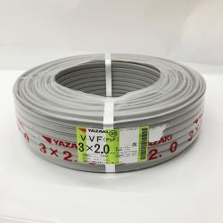 〇〇 YAZAKI ヤザキ 電材 VVFケーブル 3芯 3× 2.0 PbF 100m 未開封品 Nランク