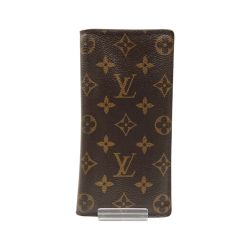 〇〇 LOUIS VUITTON ルイヴィトン モノグラム ポルトフォイユ ブラザ 二つ折り長財布 M66540 ブラウン Bランク