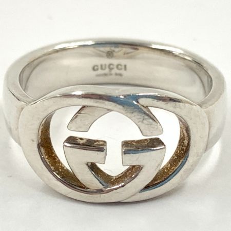  GUCCI グッチ インターロッキングG リング Ag925 刻印 シルバー925 17号  5.8g シルバー
