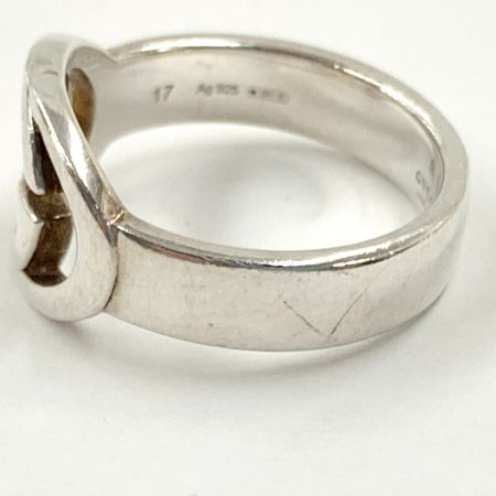  GUCCI グッチ インターロッキングG リング Ag925 刻印 シルバー925 17号  5.8g シルバー