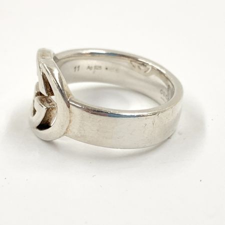  GUCCI グッチ インターロッキングG リング Ag925 刻印 シルバー925 11号  5.1g シルバー