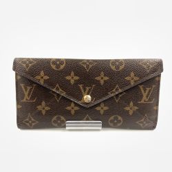 〇〇 LOUIS VUITTON ルイヴィトン モノグラム ポルトフォイユ オリガミ ロン M40487 ブラウン Bランク