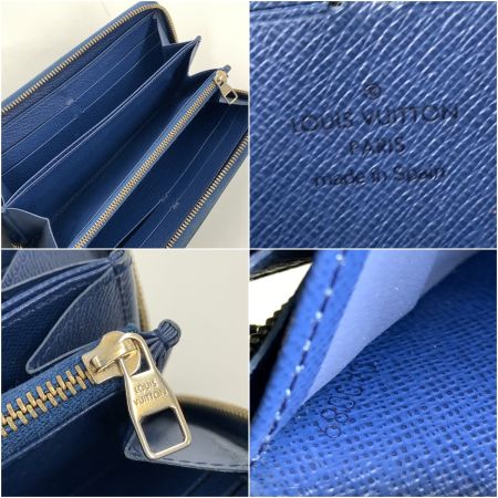  LOUIS VUITTON ルイヴィトン ルイヴィトン フライトバッグパナーム ジッピーウォレット ファスナー 財布  M58044 ブルー