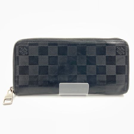  LOUIS VUITTON ルイヴィトン ダミエ アンフィニ ジッピー ヴェルティカル  ラウンドファスナー長財布 N63548 ブラック