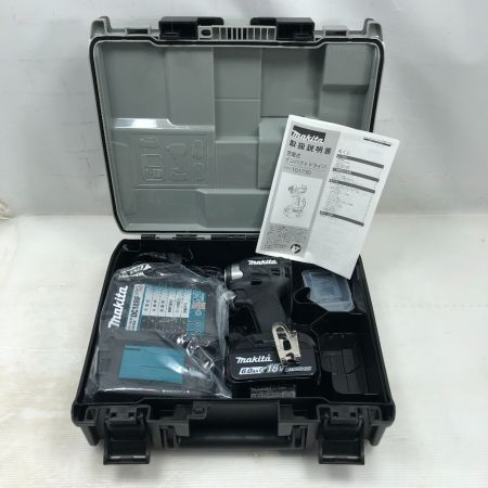  MAKITA マキタ 工具 インパクトドライバ 未使用品(S) 充電器・充電池1個・ケース付 TD173D ブラック