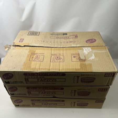  MAX マックス プラシート連結釘 FAP27V5 200本*30巻 3箱セット 計90巻 FAP27V5 未開封品 
