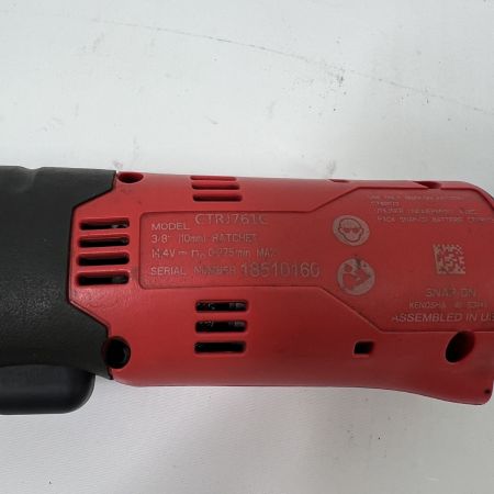  Snap-on スナップオン 3/8 電動ラチェット バッテリー付き CTRJ761C レッド