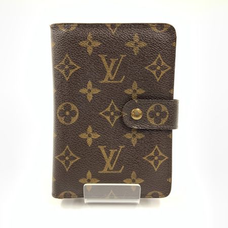  LOUIS VUITTON ルイヴィトン モノグラム ポルト パピエ ジップ　二つ折り財布 M61207 ブラウン