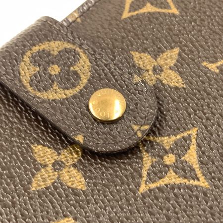  LOUIS VUITTON ルイヴィトン モノグラム ポルト パピエ ジップ　二つ折り財布 M61207 ブラウン