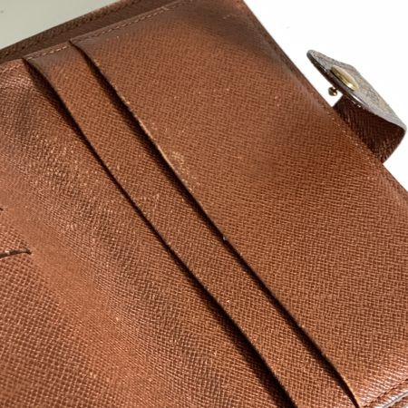  LOUIS VUITTON ルイヴィトン モノグラム ポルト パピエ ジップ　二つ折り財布 M61207 ブラウン