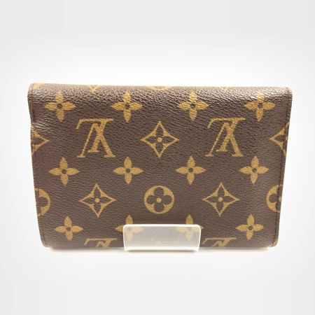  LOUIS VUITTON ルイヴィトン ノグラム ポルトトレゾール エテュイ パピエ 三つ折り財布 M61202 ブラウン
