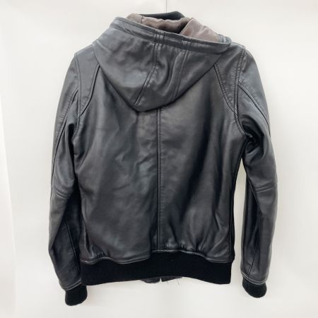  Clever Decor クレバーデコール バイクウェア レディース シープスキン・フーデッド・レザージャケット SIZE M ブラック 羊革 (SHEEP LEATHER) 100%