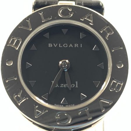  BVLGARI ブルガリ B.zero1 ビーゼロワン レディース クォーツ 腕時計 D181478 シルバー x ブラック