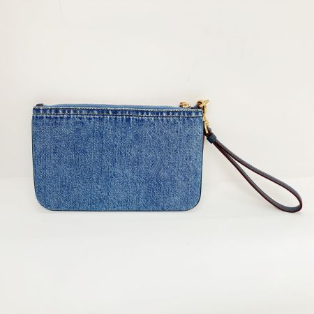  COACH コーチ ポーチ スモール リストレット CS035 デニム