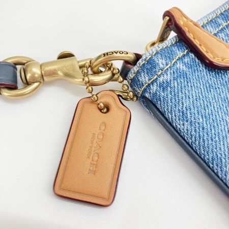  COACH コーチ ポーチ スモール リストレット CS035 デニム