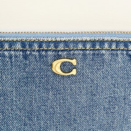  COACH コーチ ポーチ スモール リストレット CS035 デニム