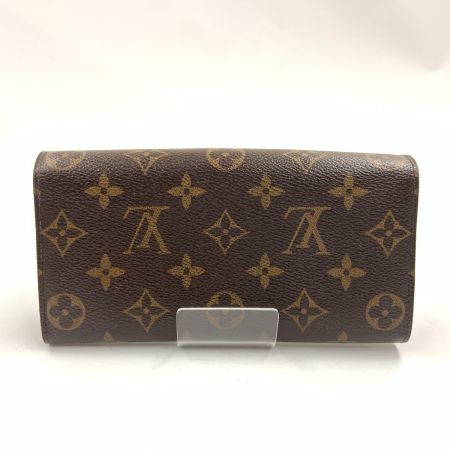  LOUIS VUITTON ルイヴィトン モノグラム ポシェット ポルト モネ クレディ 二つ折り長財布 M61725 ブラウン