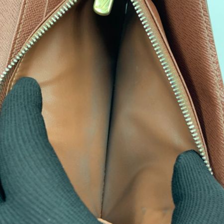 LOUIS VUITTON ルイヴィトン モノグラム ポシェット ポルト モネ クレディ 二つ折り長財布 M61725 ブラウン