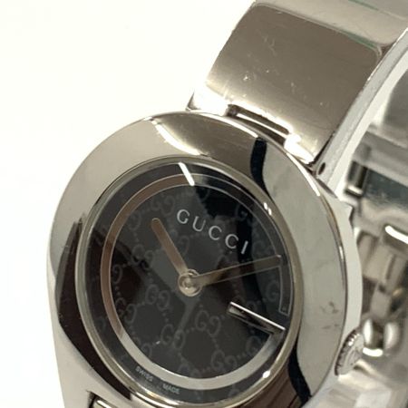  GUCCI グッチ ステンレススチール ラウンドフェイス クォーツ 腕時計 6700L シルバー