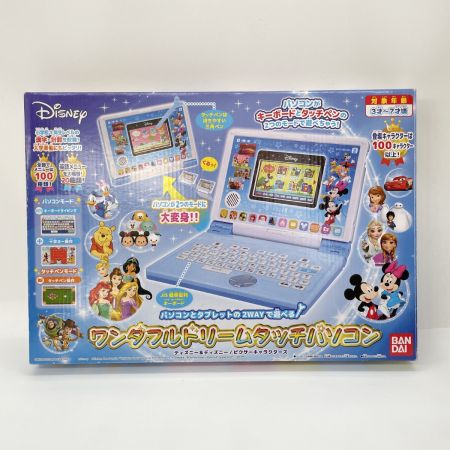  BANDAI バンダイ Disney パソコンとタブレットの2WAYで遊べる ワンダフルドリームタッチパソコン