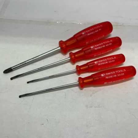  SWISSTOOLS ドライバー PB6100.1-90/6100.0-80/6100.2-100/6190.2-100/6 4本セット
