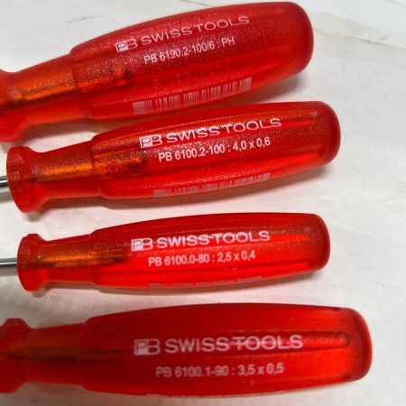  SWISSTOOLS ドライバー PB6100.1-90/6100.0-80/6100.2-100/6190.2-100/6 4本セット