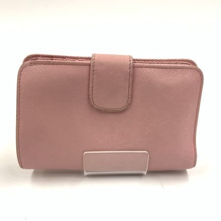  PRADA プラダ サフィアーノ ピンク２つ折り財布 ピンク