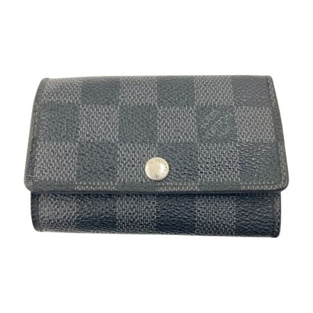  LOUIS VUITTON ルイヴィトン ダミエ グラフィット ミュルティクレ 6 6連キーケース  N62662 ブラック