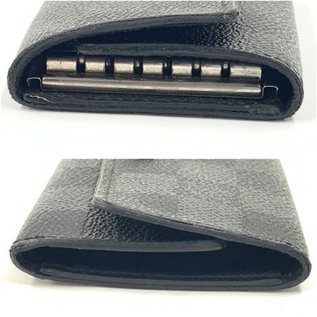  LOUIS VUITTON ルイヴィトン ダミエ グラフィット ミュルティクレ 6 6連キーケース  N62662 ブラック