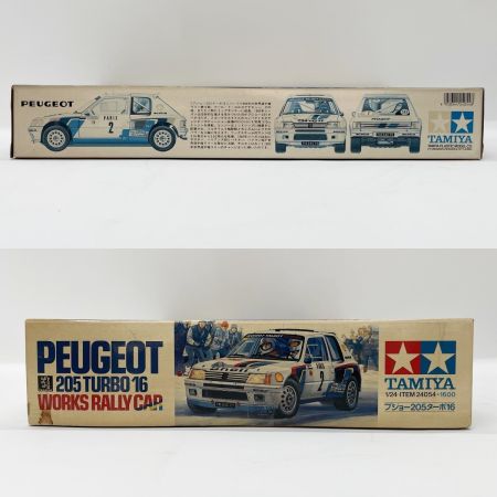  TAMIYA タミヤ プラモデル 1/24 スポーツカーシリーズ No.54 プジョー 205 ターボ16・ワークスラリーカー